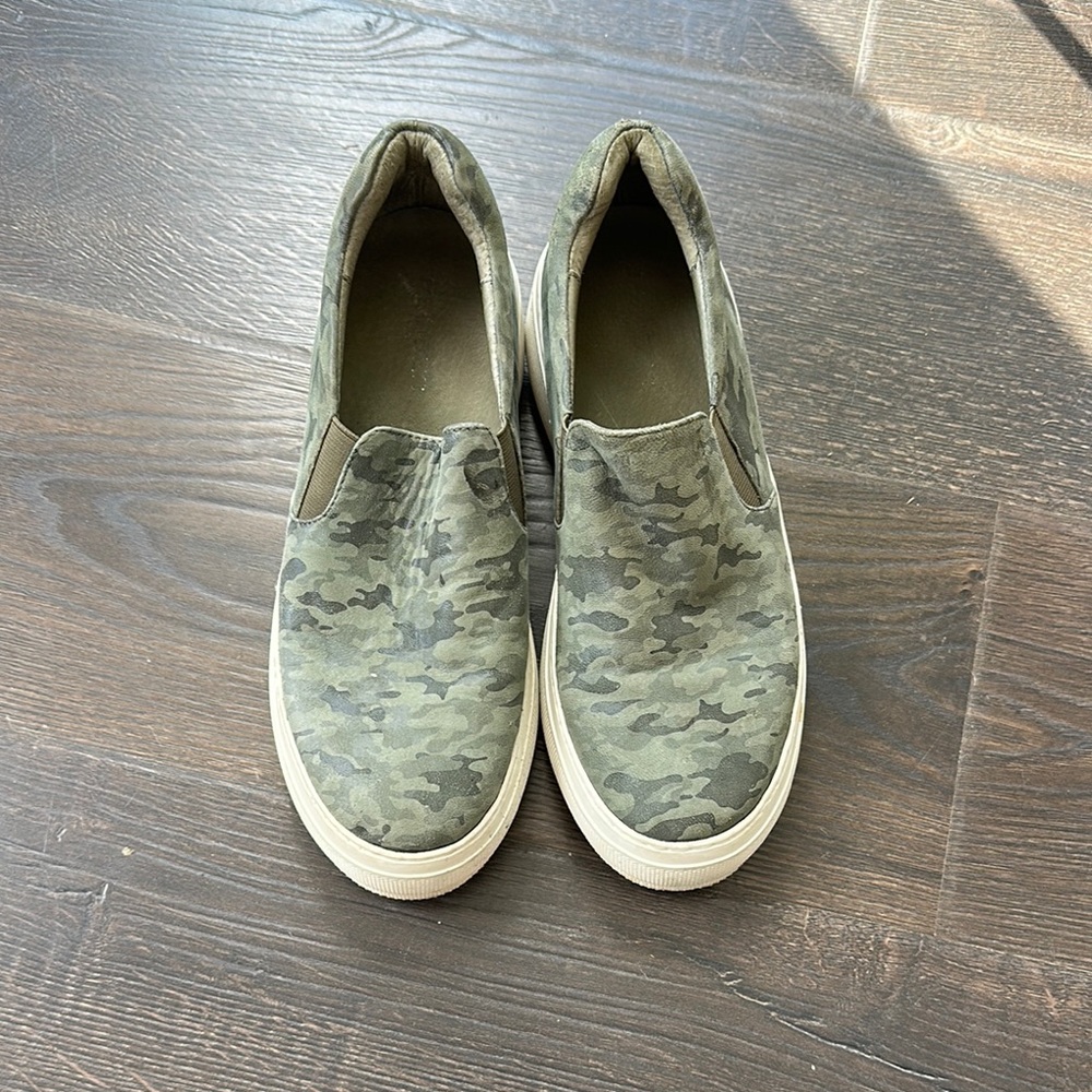 Camo Slip-On Platform Sneakers